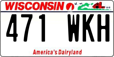 WI license plate 471WKH