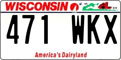 WI license plate 471WKX