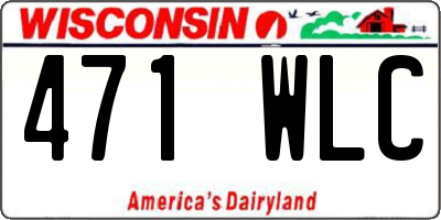 WI license plate 471WLC