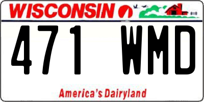 WI license plate 471WMD