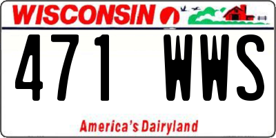 WI license plate 471WWS