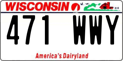 WI license plate 471WWY