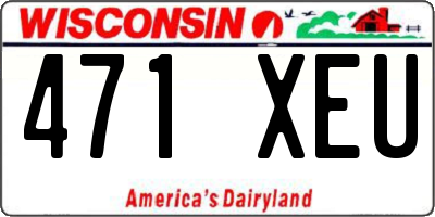 WI license plate 471XEU