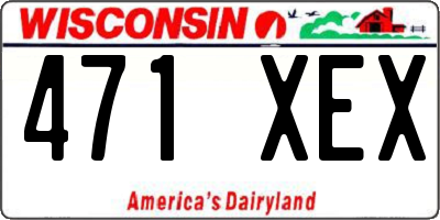 WI license plate 471XEX