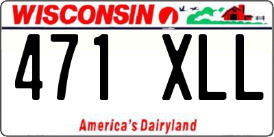WI license plate 471XLL