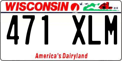 WI license plate 471XLM