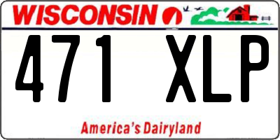 WI license plate 471XLP