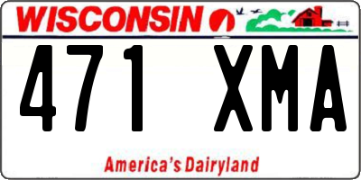 WI license plate 471XMA