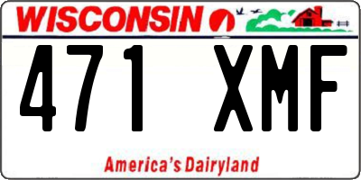 WI license plate 471XMF