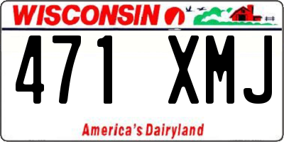 WI license plate 471XMJ