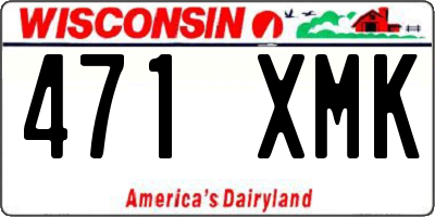 WI license plate 471XMK