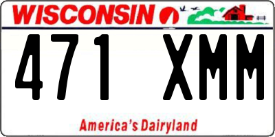 WI license plate 471XMM