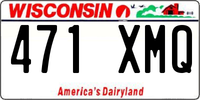 WI license plate 471XMQ