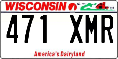 WI license plate 471XMR