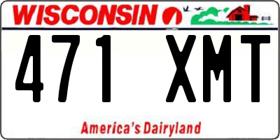 WI license plate 471XMT