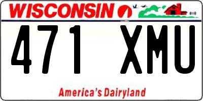 WI license plate 471XMU