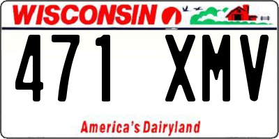 WI license plate 471XMV