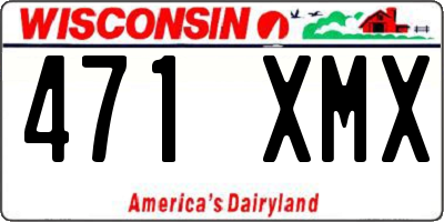 WI license plate 471XMX
