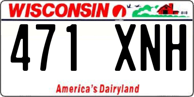 WI license plate 471XNH
