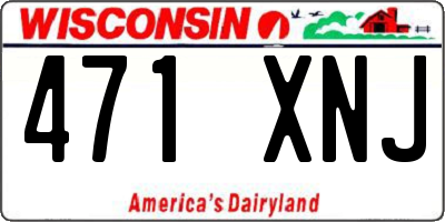 WI license plate 471XNJ