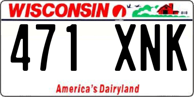 WI license plate 471XNK