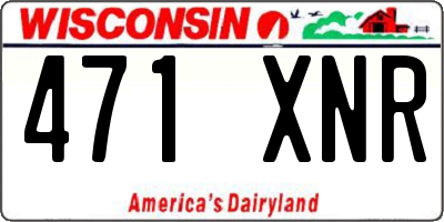 WI license plate 471XNR