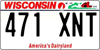 WI license plate 471XNT