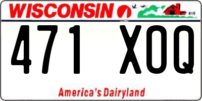 WI license plate 471XOQ