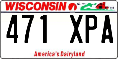 WI license plate 471XPA