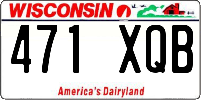 WI license plate 471XQB