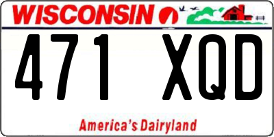 WI license plate 471XQD