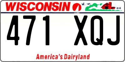 WI license plate 471XQJ