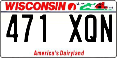 WI license plate 471XQN