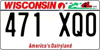 WI license plate 471XQO