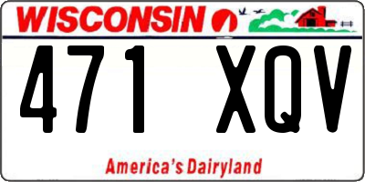 WI license plate 471XQV