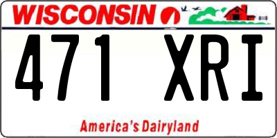 WI license plate 471XRI