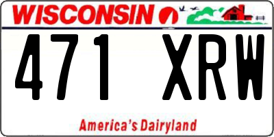 WI license plate 471XRW