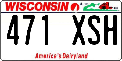 WI license plate 471XSH