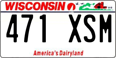 WI license plate 471XSM