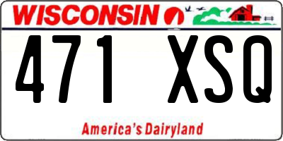 WI license plate 471XSQ