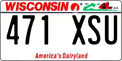 WI license plate 471XSU