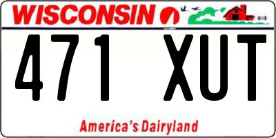 WI license plate 471XUT
