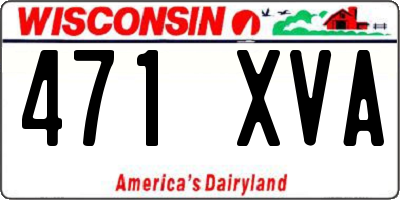 WI license plate 471XVA