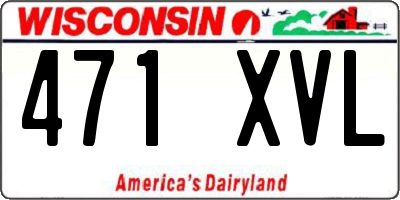 WI license plate 471XVL
