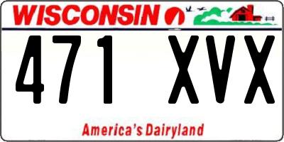 WI license plate 471XVX