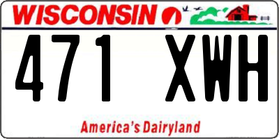 WI license plate 471XWH