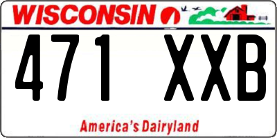 WI license plate 471XXB