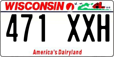 WI license plate 471XXH