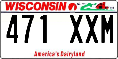 WI license plate 471XXM