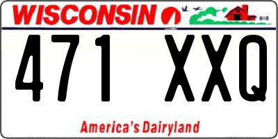 WI license plate 471XXQ